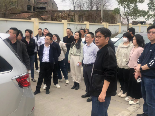 公司组织踏勘汉阳站高铁功能区现场